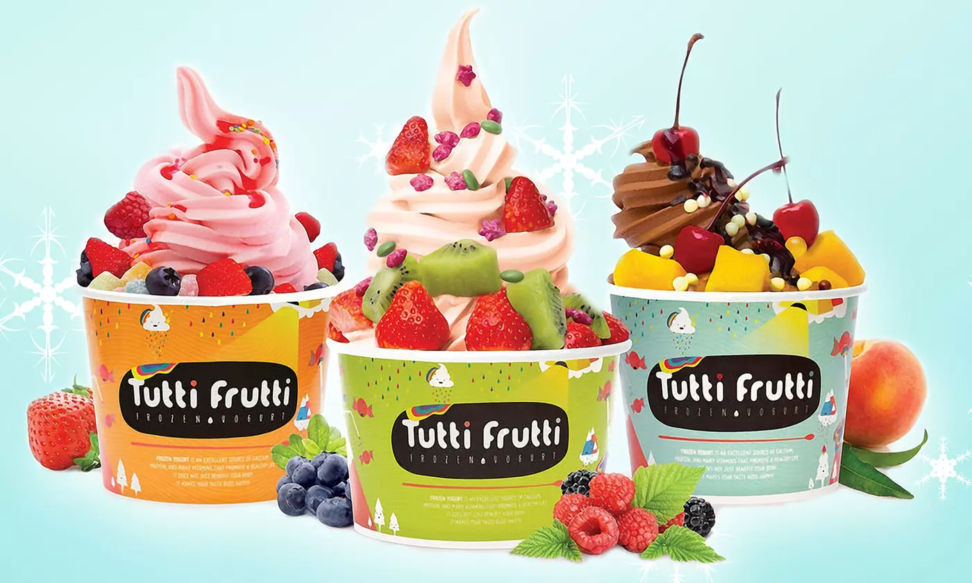 $12 for Two Groupons: Each Good for $10 Worth of Hot Chocolate or Frozen Yogurt at Tutti Frutti Frozen Yogurt - Primary Image
