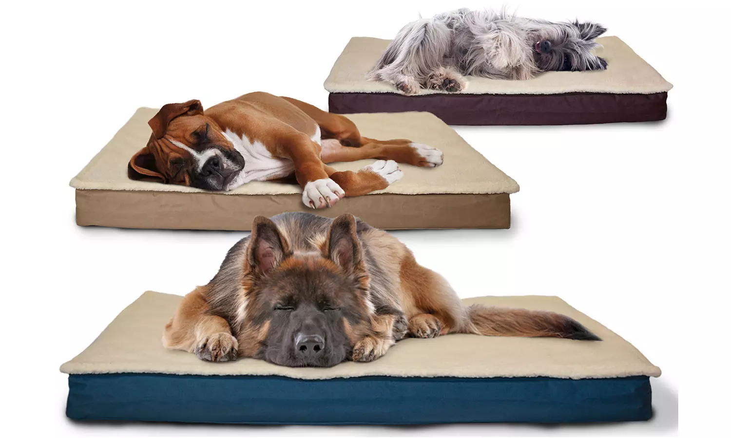 Furhaven Water-Resistant Convertible Memory-Foam Pet Bed - Primary Image