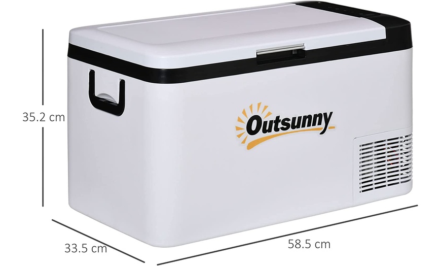 Image 6: Outsunny Portable Refrigerator 12V