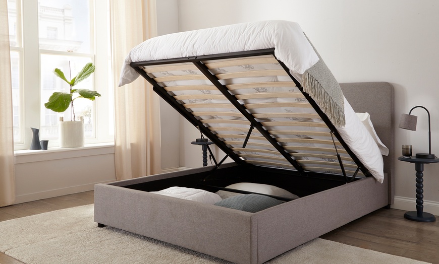 Image 10: Novara Panel Upholstered Beds