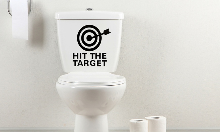 Image 2: Toilet Seat Vinyl Sticker