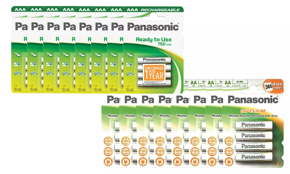 32 ou 64 piles rechargeables Panasonic - Second Medium