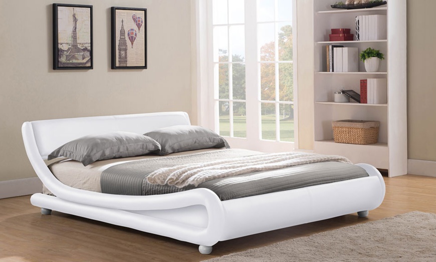 Image 4: Galaxy Curved Bed Frame