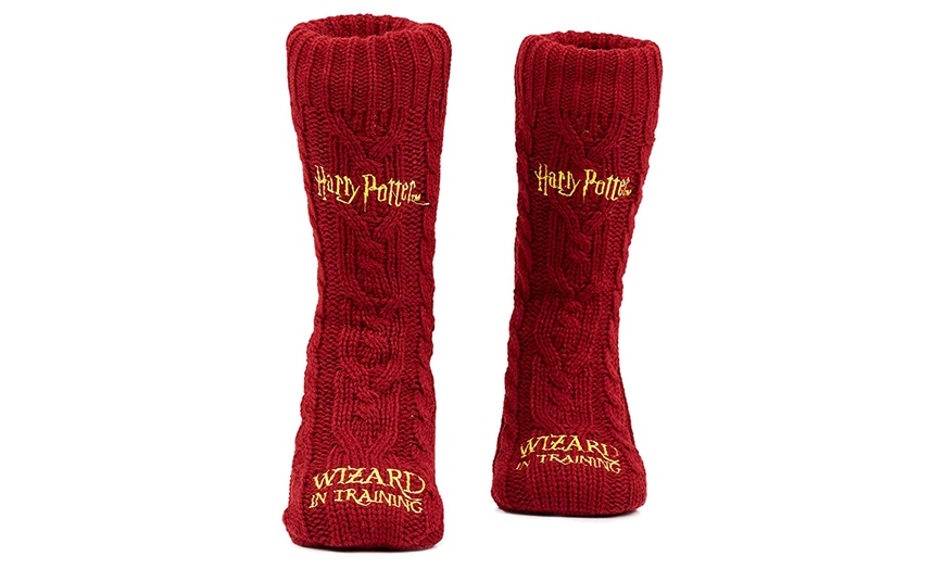 Image 13: Harry Potter-Themed Women's Slipper Socks