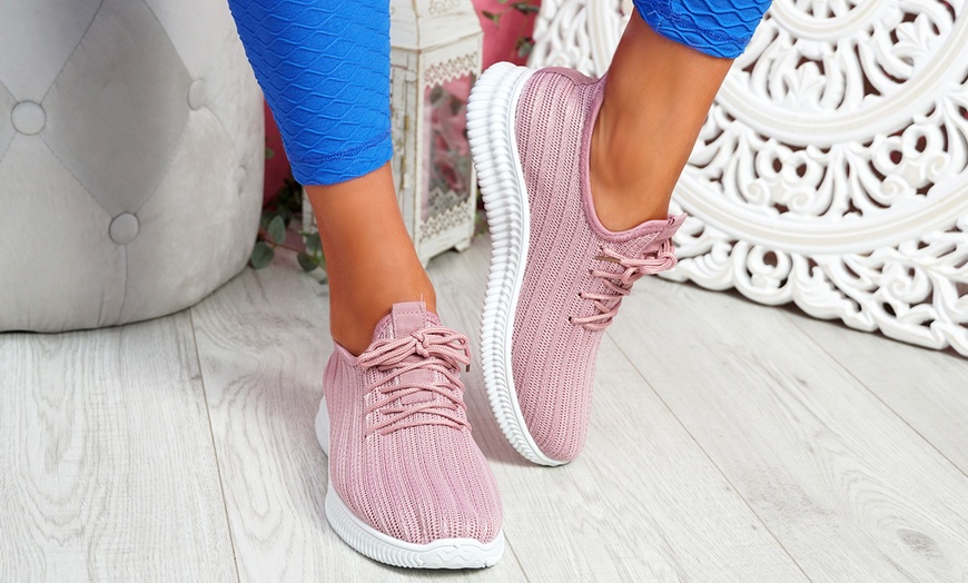 Image 16: Women's Knit Trainers