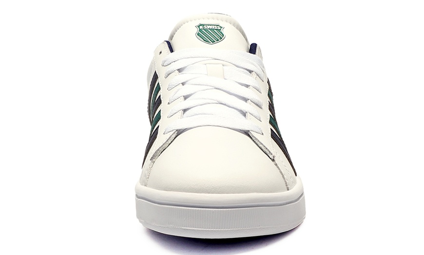 Image 11: K-Swiss Court Tiebreak II Men's Leather Trainers 