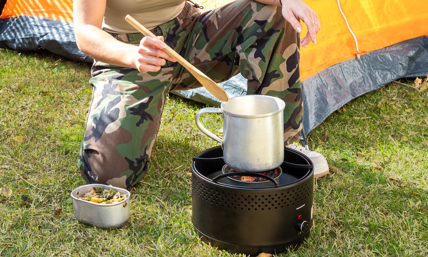 Image 7: Barbecue portable au charbon de bois sans fumée CleanQ InnovaGoods