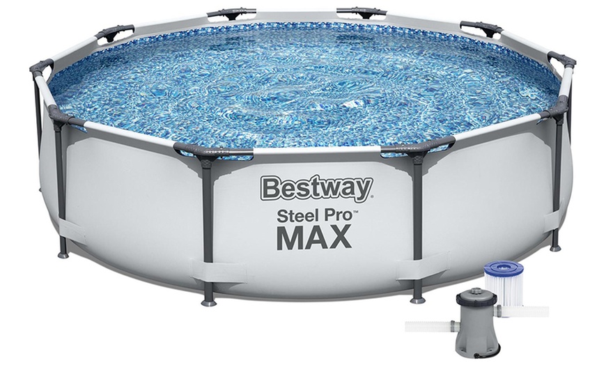 Image 3: Bestway Steel Pro Max 3.05m x 76cm Round Swimming Pool Set