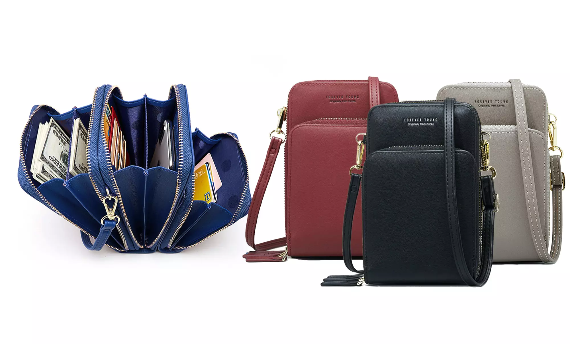 1 ou 2 sacs à main bandoulière, 6 compartiments - Primary Image