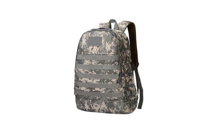 Image 4: Camouflage Molle Backpack