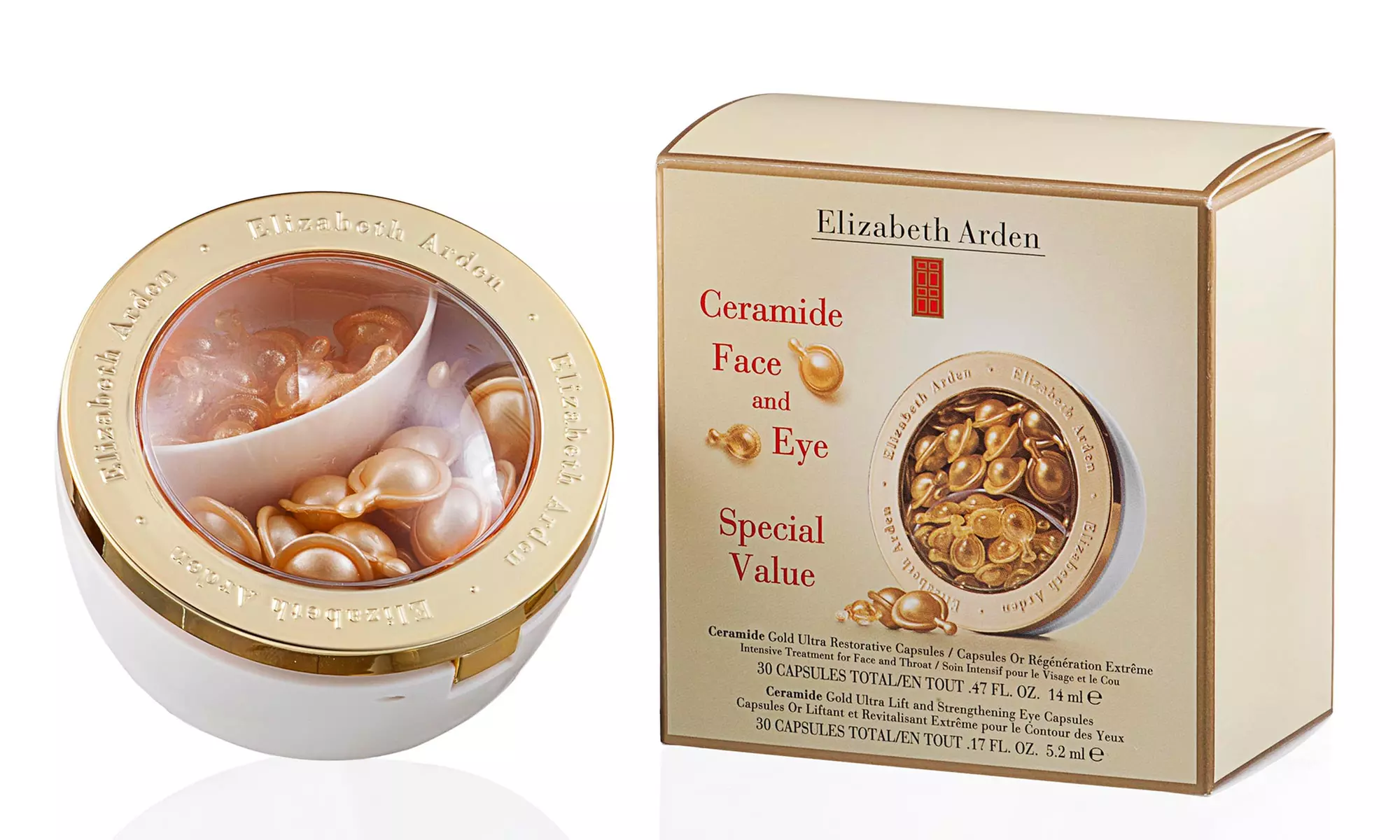 Elizabeth Arden Ceramide Duo Gold Ultra Restorative Capsules (60-Count) - Primary Image