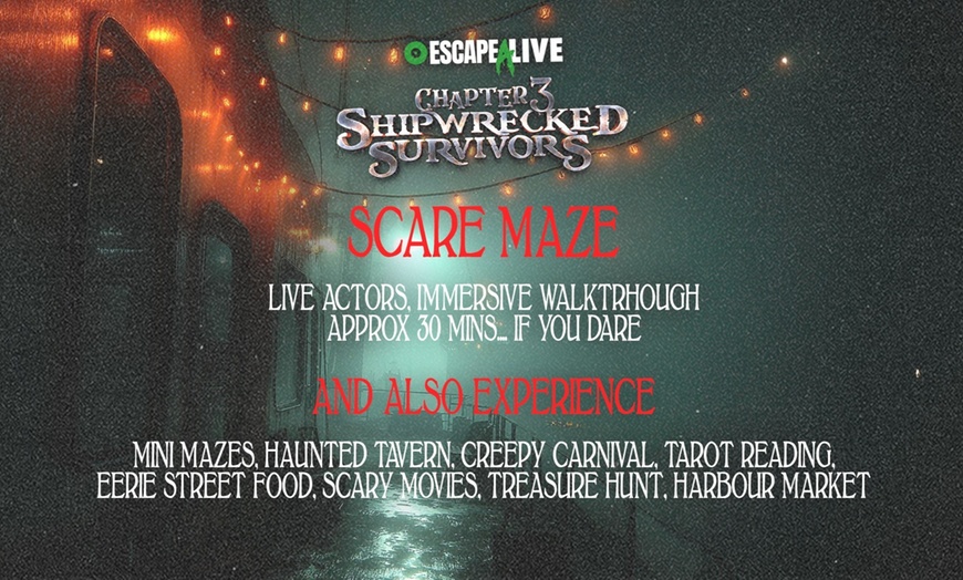 Image 5: Adult or Child Ticket to Escape Alive (Pre or Peak Times Post 7 PM)