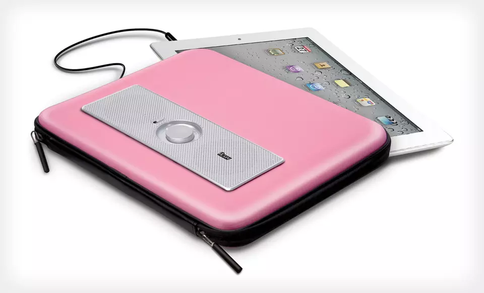 $12 for an iLuv MusicPac Portable Stereo-Speaker Case for iPad ($59.99 List Price). Three Colors Available. - Primary Image