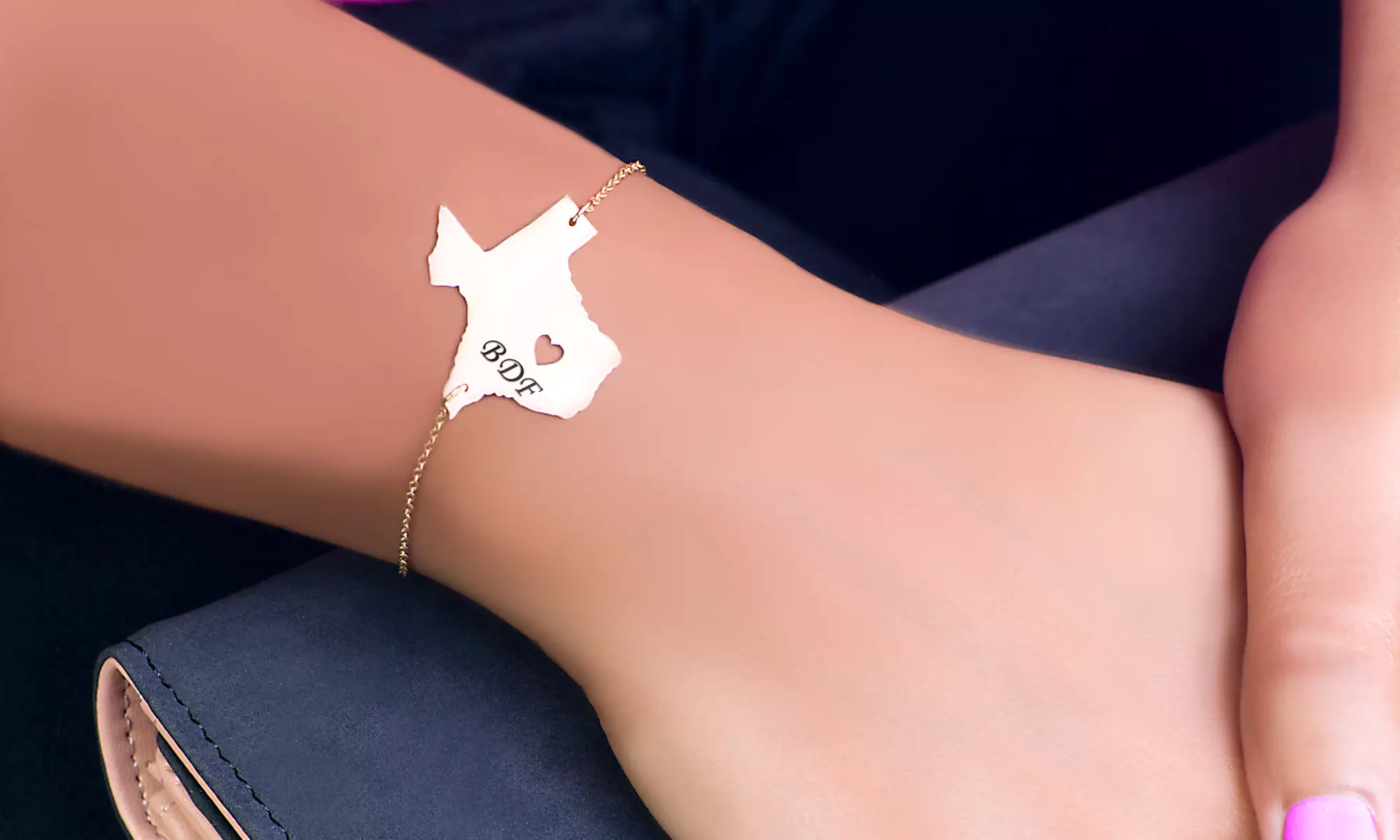 Custom State Bracelet from MonogramHub (Up to 84% Off) - Primary Image