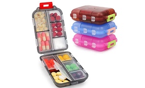 Pack of Two Travel Pill Boxes