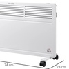 Image 9: HomCom Radiator Heater up to 1300W in Black or White