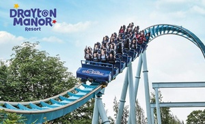 Drayton Manor Resort: Day ticket with Burger Meal & Chips