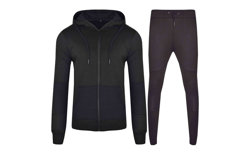 Image 2: Men's Slim Fit Fleece Tracksuit