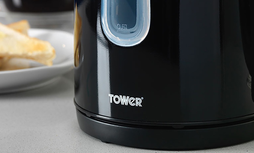 Image 4: Tower Microwave, Kettle and Toaster