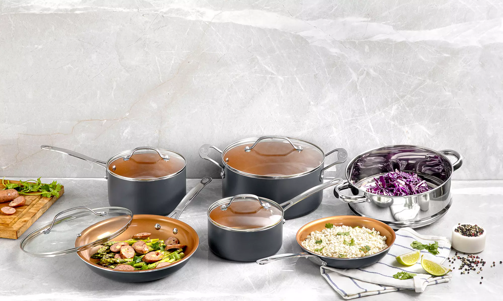 Gotham Steel Non-Stick Titanium Cookware Set (10-Piece) - Primary Image