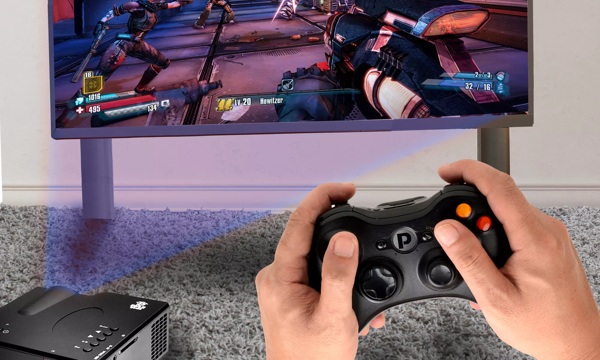 Pyle Portable Multimedia Gaming Projector PRJG45 - Second Medium