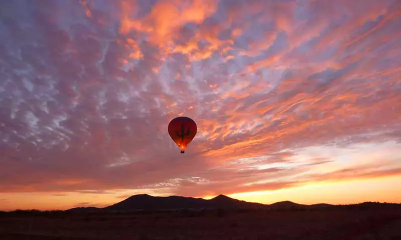 Hot Air Balloon Flight over Sonoran Desert in Phoenix
