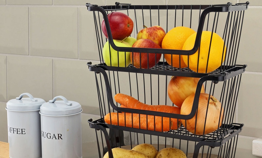 Image 5: Stackable Kitchen Storage Basket