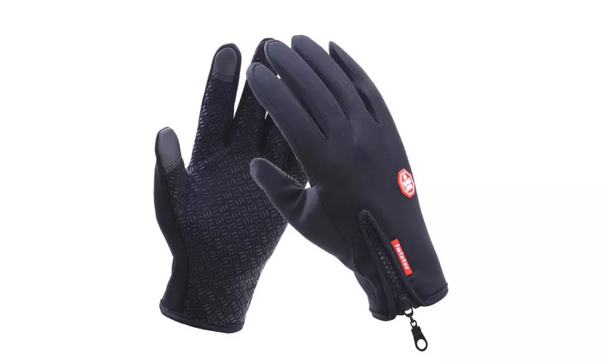 Wasserabweisende Touchscreen-Handschuhe in Schwarz, Blau oder Pink - Second Medium