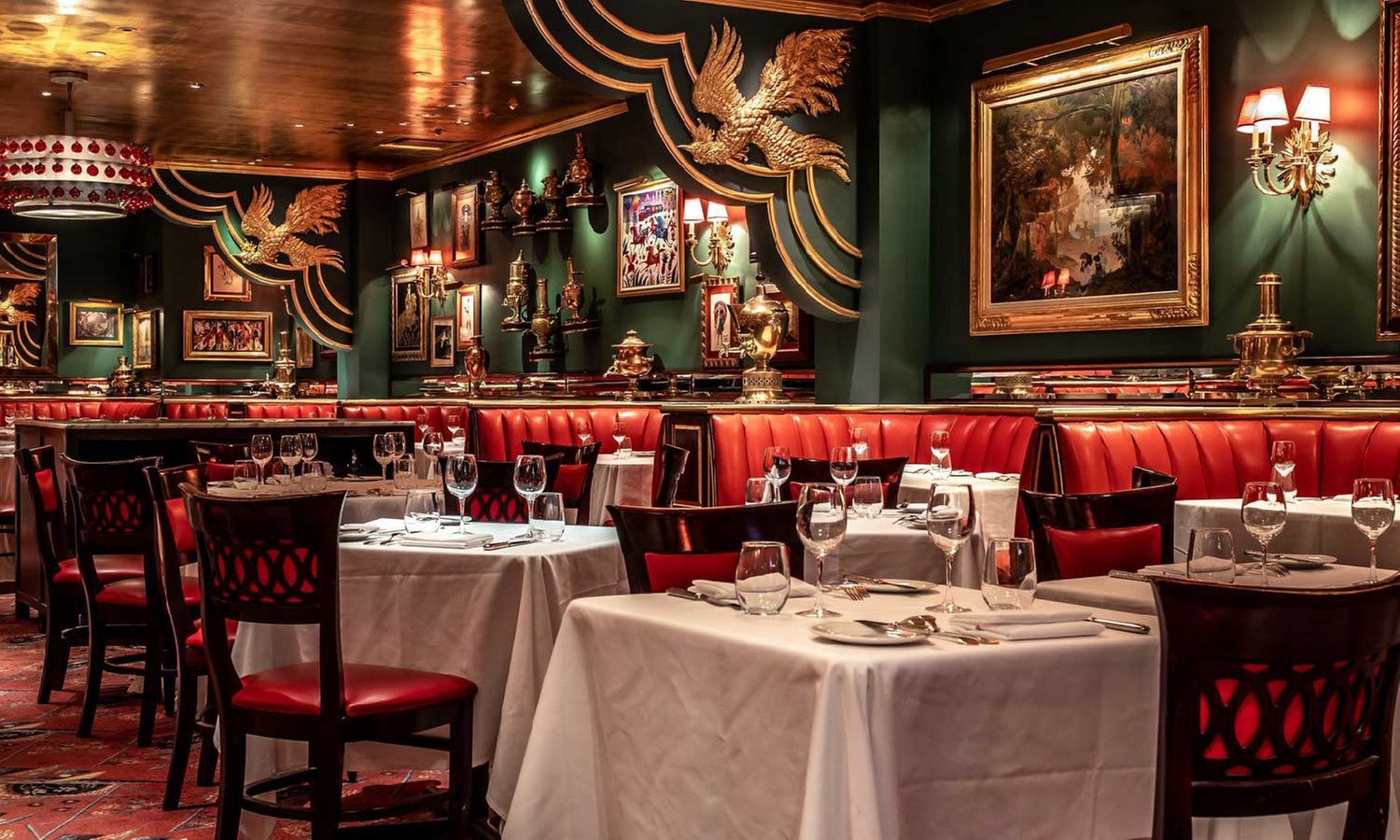 Champagne High Tea or Prefix Meals for Two at Iconic Russian Tea Room in NYC
