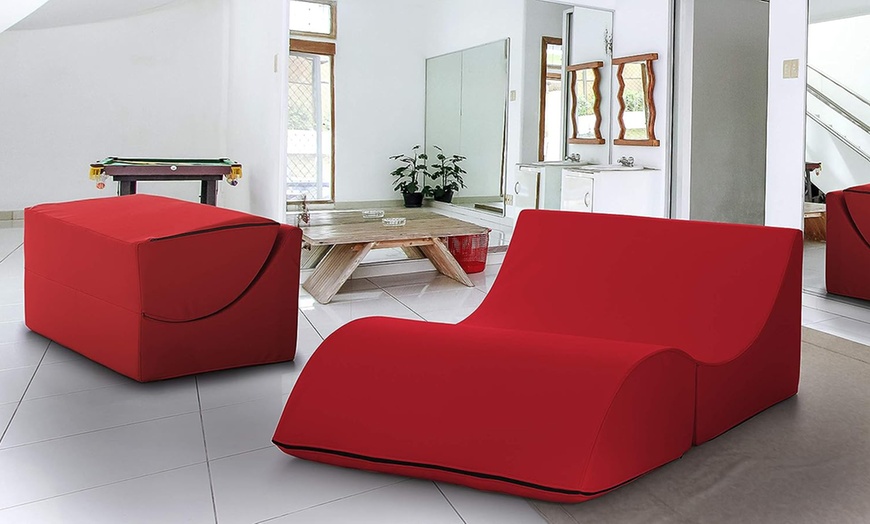 Image 25: Puf chaise longue convertible