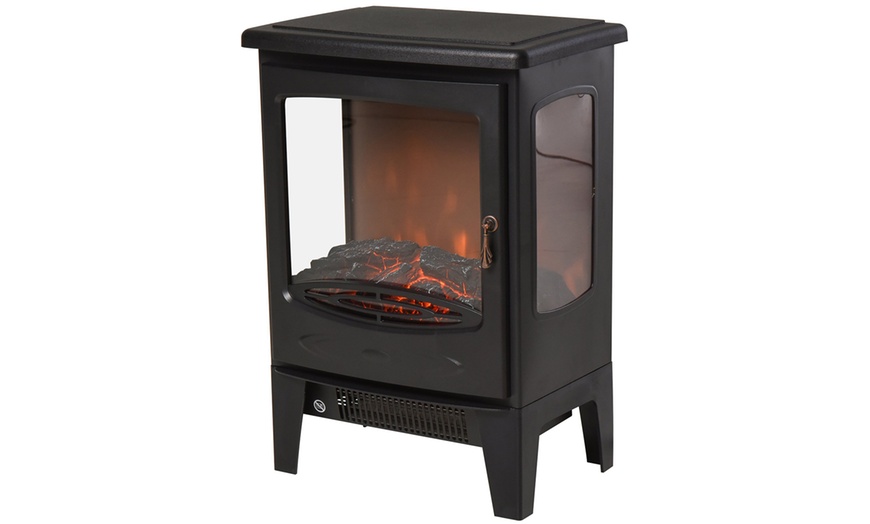 Image 63: HomCom Indoor Fireplace Heater