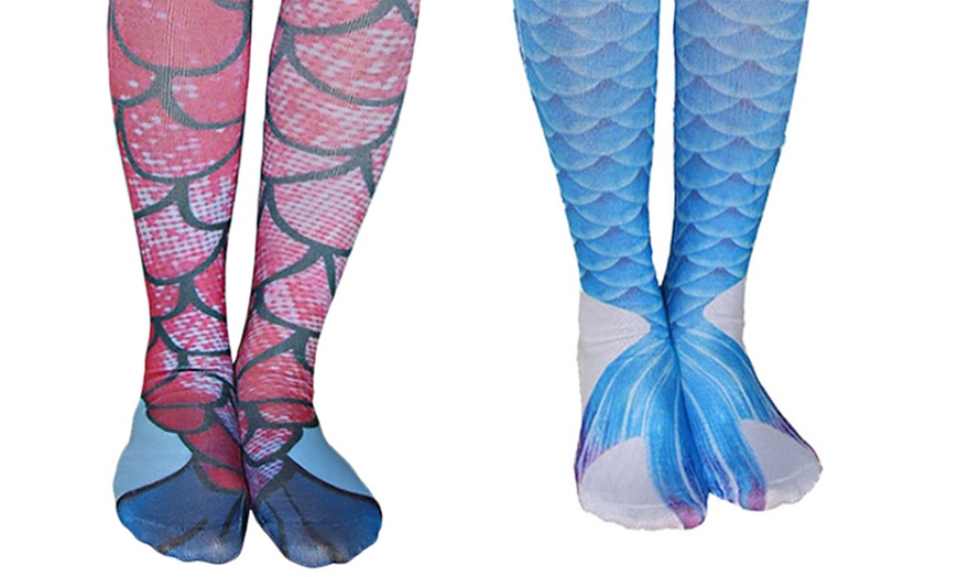 Image 5: Mermaid Print Socks