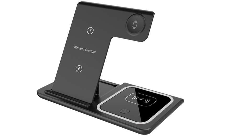 Image 3: 3 In 1 Wireless Portable Charger Stand