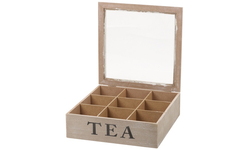 Image 8: 9 or 6 Compartment Tea Boxes