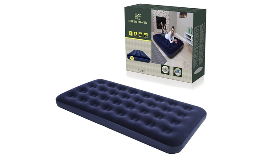 urban escape single flocked airbed