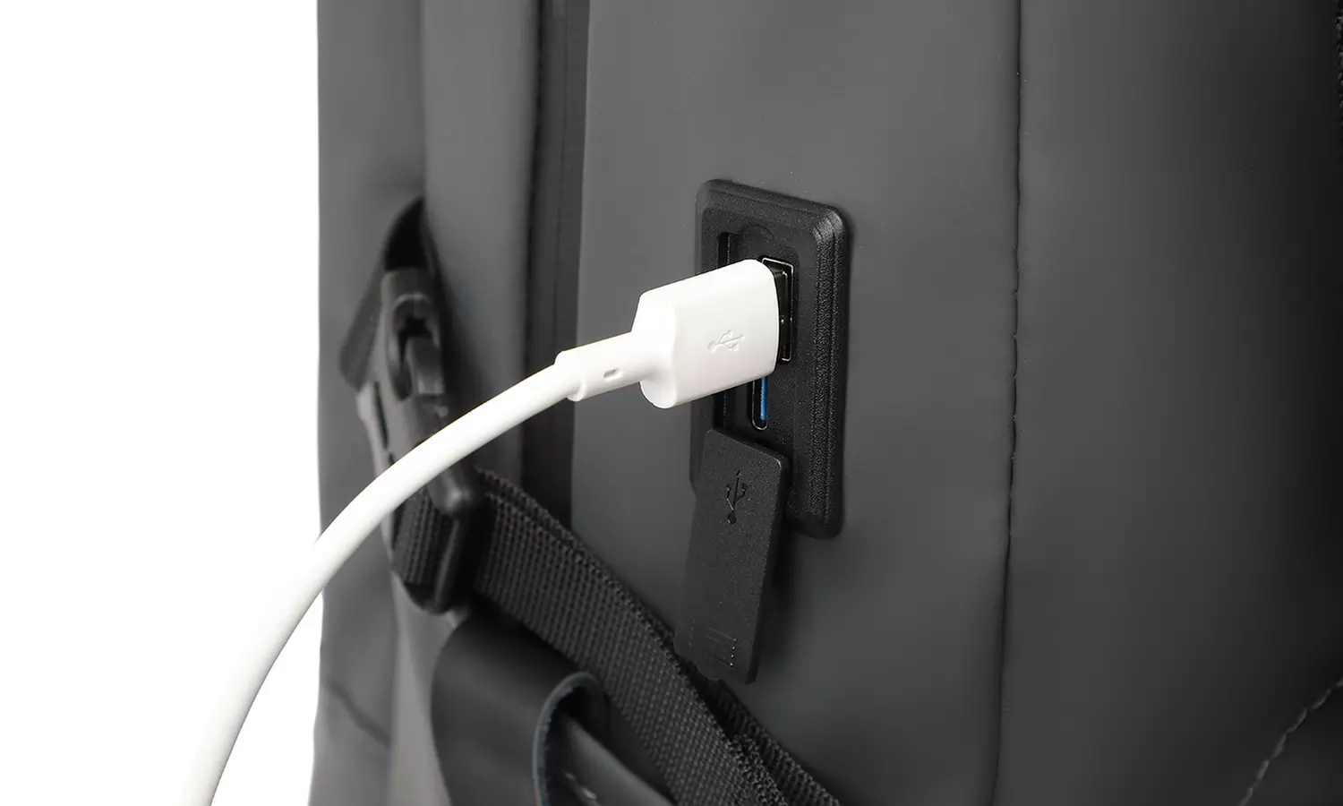 Rugzak voorzien van usb-poort