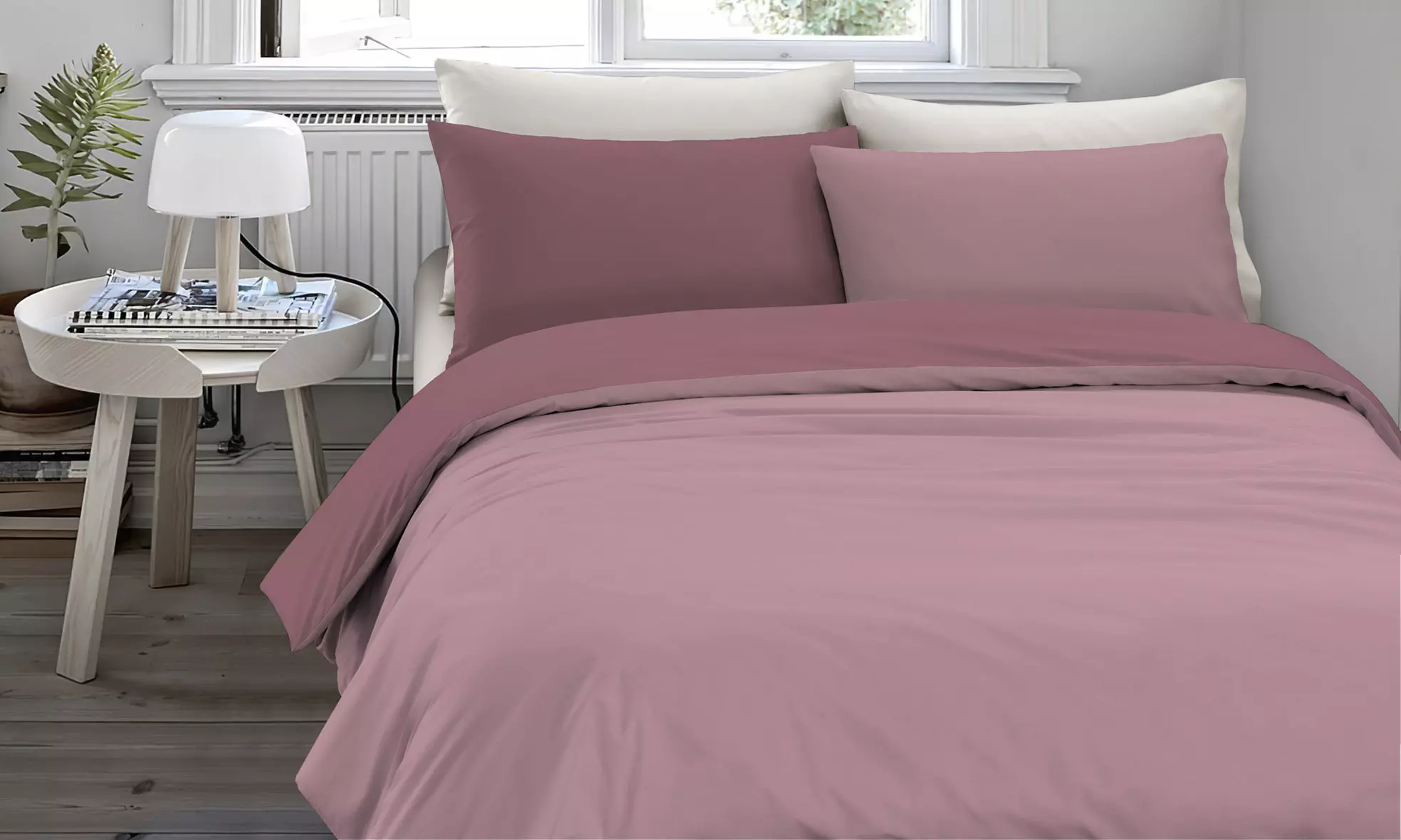 Copripiumino no stiro bicolore