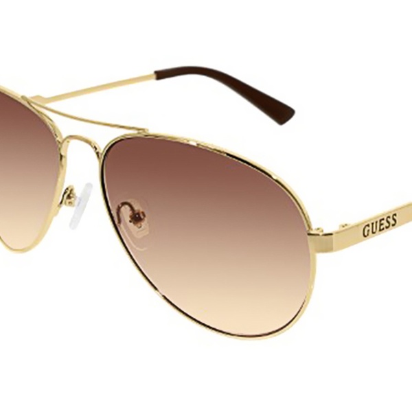 guess women's polarized aviator sunglasses