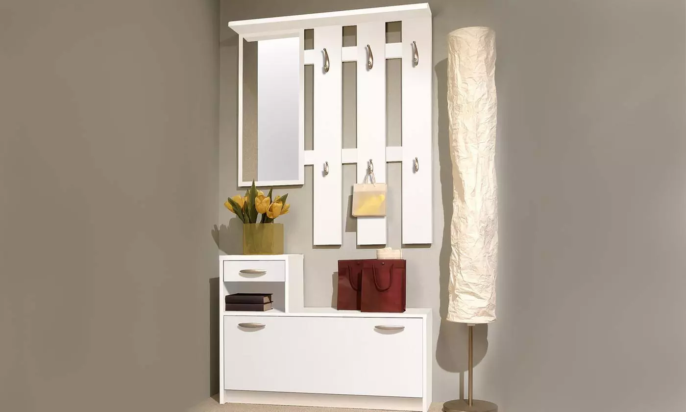 Meuble de hall d'entrée avec miroir - Second Medium