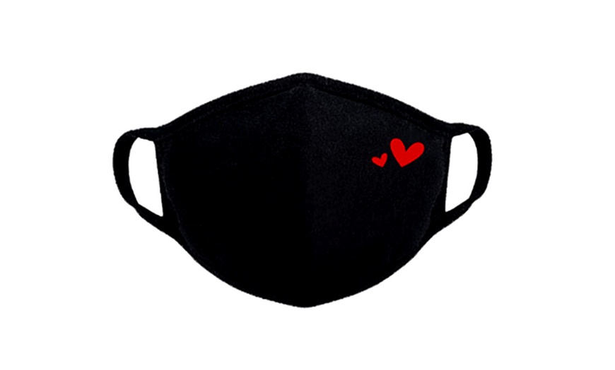 Image 3: Heart Design Face Mask