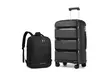 Ensemble de valises en polypropylène avec dimensions au choix et sac à dos, livraison offerte - Second Medium