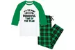 Nap Chat Green Plaid Pajamas for Men and Women - Second Medium