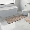 Image 10: Set di 3 tappeti bagno memory antiscivolo
