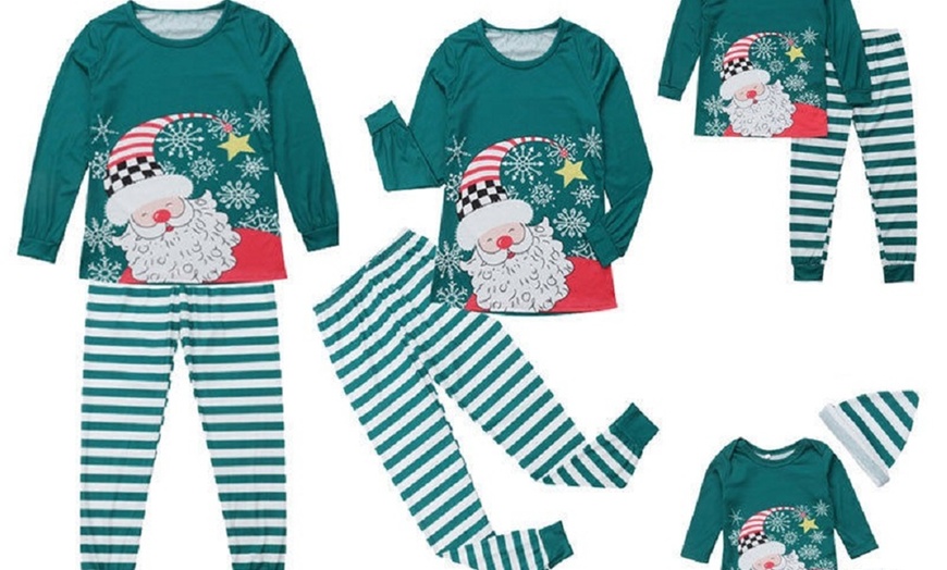 Image 1: Pijama a rayas de Santa Claus