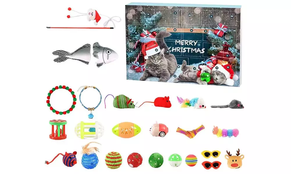 24 Days Cat Toys Christmas Advent Calendar