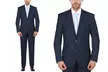Men's Slim-Fit 100% Wool Suit (2-Piece) - Second Medium