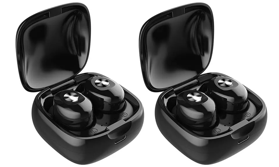 1 ou 2 paires d'écouteurs sans fil Bluetooth 5.0 avec boîtier de chargement - Image 2