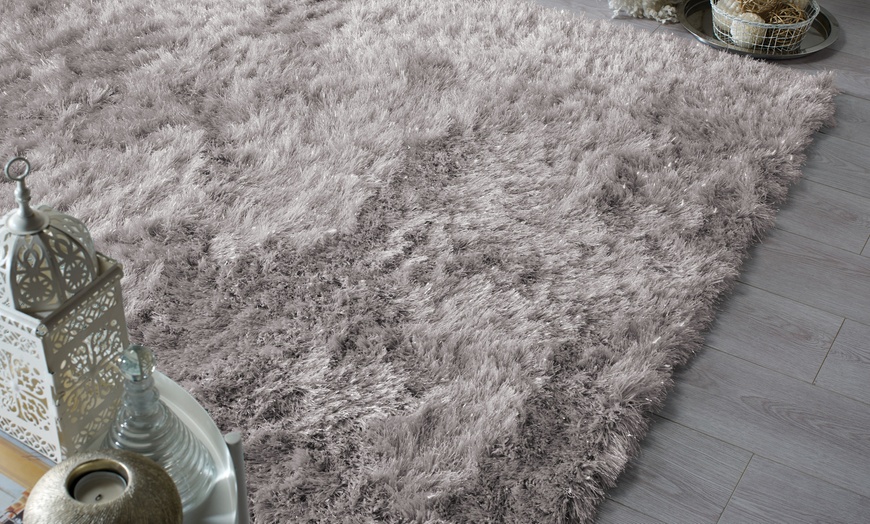 Image 6: Glitter Shaggy Rug