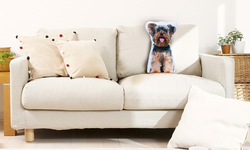 Image 6: Dog-Shaped Throw Cushion