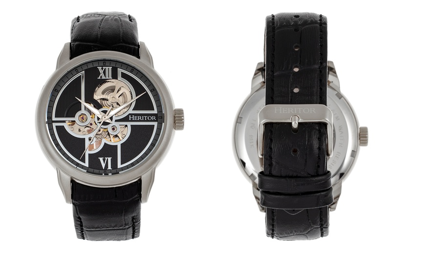 Image 9: Heritor Automatic Skeleton Watch